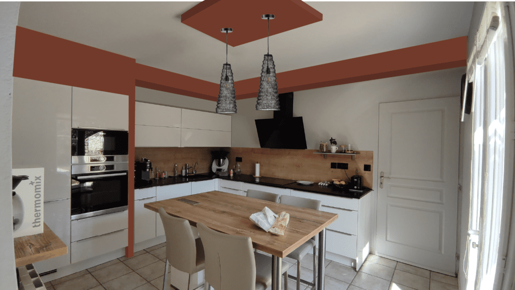 Cuisine photo montage décoratrice intérieur Montpellier