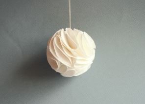 boule papier noël